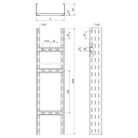 Kabelová lávka 85x200 sendzimir KOPOS KL 85X200_S