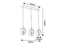 Petunia E27 3x 60W IP20 chrom RABALUX 5253