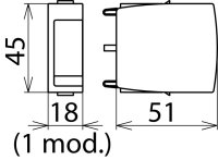 Svodič přepětí - ochranný modul pro DEHNrail M 2-pólový, 75V 953013