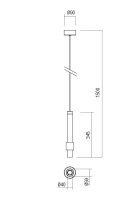 Závěsné svítidlo TYCON SU LED 6W 3000K WH REDO 01-1992