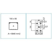 TA-N 100X80 G 01869 Podparapetní přístrojový kanál, 100x80 - šedá IBOCO B01869