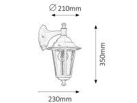 Velence E27 1x 60W IP43 bílá RABALUX 8201