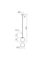 Závěsné svítidlo NIVA SU 1X28W E14 REDO 01-2623