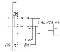 2kanálový analogový vstup DC 10V rozdílový vstup WAGO 753-479