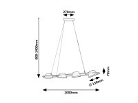 ODISS LED 36W IP20 černá 3000K 1850lm RABALUX 72218