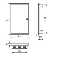 Kovový rozvaděč KP-DB-I-MF-418 29322 Kanlux