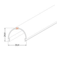 FKU78-D9-KLIK-1M-W(OP) Plexi D9 KLIK opálové pro FKU78, 1m FK TECHNICS 4739594