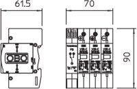 OBO V50-B+C 3PHFS600 Přepěťová ochrana 600V DC