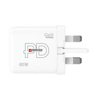 USB A+C nabíjecí adaptér Power charger 65W GaN UK Power Delivery typ G