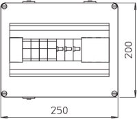 OBO VG-C DCPH1000-4S Fotovoltaický blok se čtyřmi pojistkami 10 A