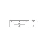 XDROP IP65 LIGHT FITTING SURF. Or SUSP.