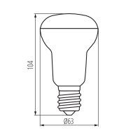 LED světelný zdroj SIGO R63 LED E27-WW 22737 Kanlux