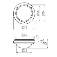 Kanlux 07015 MARC DL-60  přisazené svítidlo