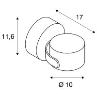 SITRA 360 WL venkovní nástěnné svítidlo TCR-TSE IP 44 antracit max. 9 W