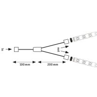 MaxLED Y-Splitter 1 ku 2 rozbočovač 30 cm umělá hmota bílá 798.13 PAULMANN 79813