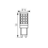 Světelný zdroj LED ZUBI LED 4W G9-WW KANLUX 24526