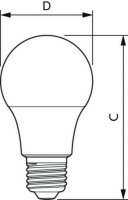 LED žárovka PHILIPS E27 8-60W A60 827 806lm 180°