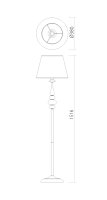 ELIZEE LAMP 1X42W E14 MATT WHITE (4.1.1)