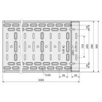 Kabelový žlab 60x300x0,75 pozinkovaný Zn+Mg+Al KOPOS KZI 60X300X0.75_ZM