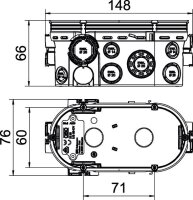 OBO UG 66-DV Krabice pro zap.montáž,přístr.