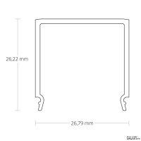 Cover C12 opal/satin 100 cm for profile PN4/PN5/PN6/PN7 GALAXY PROFILES 8600130