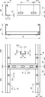 OBO LG 630 VS6 A2 Kabelový žebřík děrovaný s příčkou VS 60x300x6000 Nerez ocel