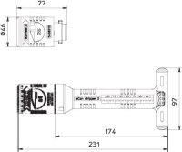 OBO isCon stripper 2 Odizolovací kleště 231mm x 97mm Polyamid/polyetylén PA/PE