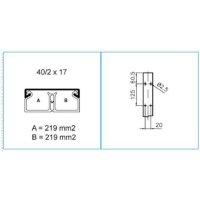 TMC 40/2X17 W 00605 Minikanál s čelním víkem 40/2x17 - bílá IBOCO B00605