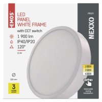 LED přisazené svítidlo NEXXO, kruhové, bílé, 21W, se změnou CCT EMOS ZM5143