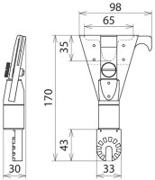 Adaptér s háčkem pro nasazení 3M Animal Guard dL 170mm DEHN 766059