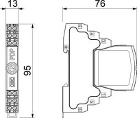 OBO PDP-2-5-D Zásuvná ochrana dat. vedení 2P přímé uz. typ 1+2/D1+C2 5V