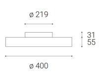 LED2 1234051 ROTO 40, W 33-40+8 2700K/3300K/4000K 120° WHITE