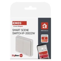 GoSmart Přenosný ovladač scén IP-2002ZW, ZigBee 3.0, 2-tlačítkový EMOS H5012