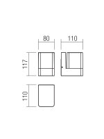 Nástěnné svítidlo TOK AP LED SMD 9,4W IP44 MWH 3000K REDO 90488