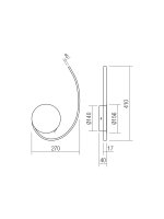 Nástěnné svítidlo NEXUS AP LED 16W 3000K SWH REDO 01-2955