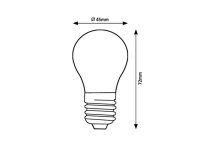 Fil. LED, E27 G45, 4W, 470lm, 2700K RABALUX 79050