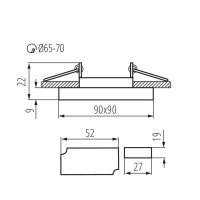 Vestavné LED svítidlo s podsvícením SOREN L-BL 24414 Kanlux