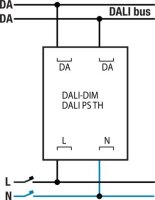 Kompaktní napájecí zdroj DALI 250mA NIKO 350-70985