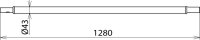Prodloužení rukojeti s nástrčnou spojkou délka 1280 mm D 43 mm DEHN 766466