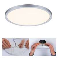 LED vestavné svítidlo Areo VariFit IP44 3-krok. stmív 230mm 16W 3000K chrom