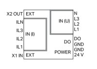 3fázový měřicí převodník výkonu 3x277/480V/RC Modbus RTU WAGO 2857-570/024-000