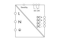 Spínaný napájecí zdroj pro 1fáz. 12V DC 6 A Kontakt DC OK WAGO 787-819