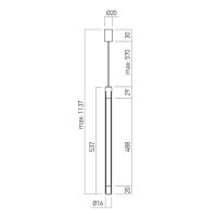 XAXE LINEAR LIGHT FITTING VERTICAL SUSPE