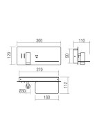 Nástěnné svítidlo BROOK AP LED 1x8W+1x3W USB 3000K RIGHT WH REDO 01-3314