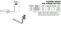 Podpěra vedení pod střešní krytinu PV 22ax FeZn+plast TREMIS V257