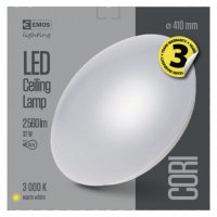 LED přisazené svítidlo CORI, kruhové bílé 32W teplá bílá, IP44 EMOS ZM3304