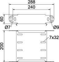 OBO RGBEV 620 FT Prvek kloubového oblouku svislý 60x200 Ocel žárově zinkováno