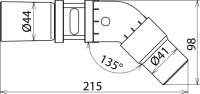 Adaptér hadice vysavače D 40 mm pro soupravu pro suché čištění NN/VN DEHN 785200