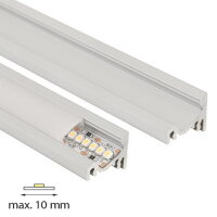 Rohový hliníkový profil RQ, 20x16 mm, matný dif, 1 m MCLED ML-761.058.02.1