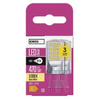 LED žárovka Classic JC G9 4W (40W) 470 lm teplá bílá EMOS ZQ9544.2